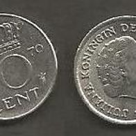 Münze Holland: 10 Cent 1970