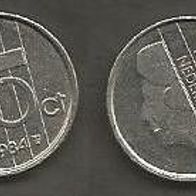 Münze Holland: 10 Cent 1984