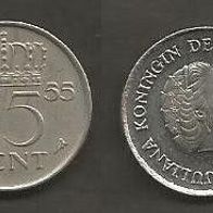 Münze Holland: 25 Cent 1955