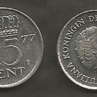 Münze Holland: 25 Cent 1977