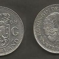 Münze Holland: 1 Gulden 1968