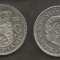 Münze Holland: 1 Gulden 1972