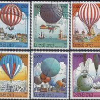 Laos - Postes Lao - Mi. Nr. 475-480 - Heißluftballons Ballons (1983) - gestempelt o