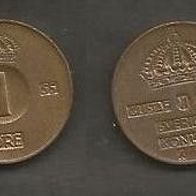 Münze Schweden: 1 Öre 1955