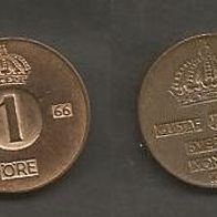 Münze Schweden: 1 Öre 1966