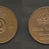 Münze Schweden: 2 Öre 1967