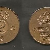 Münze Schweden: 2 Öre 1970