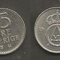 Münze Schweden: 25 Öre 1964