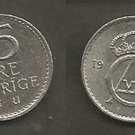 Münze Schweden: 25 Öre 1966
