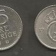 Münze Schweden: 25 Öre 1968