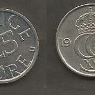 Münze Schweden: 25 Öre 1979