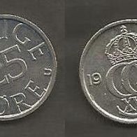 Münze Schweden: 25 Öre 1980