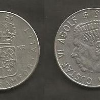 Münze Schweden: 1 Krone 1969