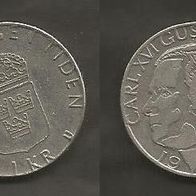 Münze Schweden: 1 Krone 1980