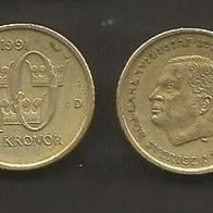 Münze Schweden: 10 Kronen 1991