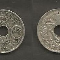Münze Frankreich Alt: 5 Centimes 1922