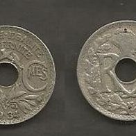Münze Frankreich Alt: 5 Centimes 1934