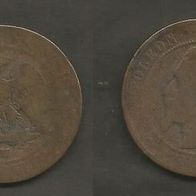 Münze Frankreich Alt: 10 Centimes 1856