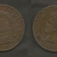 Münze Frankreich Alt: 10 Centimes 1897