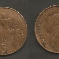 Münze Frankreich Alt: 10 Centimes 1900