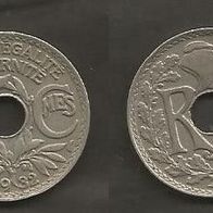 Münze Frankreich Alt: 25 Centimes 1932