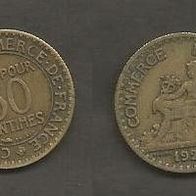 Münze Frankreich Alt: 50 Centimes 1927