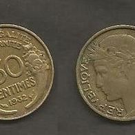 Münze Frankreich Alt: 50 Centimes 1932