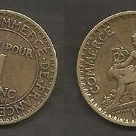 Münze Frankreich Alt: 1 Franc 1923