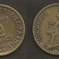Münze Frankreich Alt: 2 Franc 1922