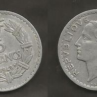 Münze Frankreich Alt: 5 Franc 1949