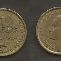 Münze Frankreich Alt: 10 Franc 1952 - B