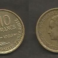 Münze Frankreich Alt: 10 Franc 1953