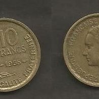 Münze Frankreich Alt: 10 Franc 1955