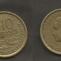 Münze Frankreich Alt: 10 Franc 1957