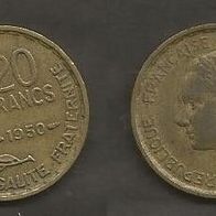 Münze Frankreich Alt: 20 Franc 1950