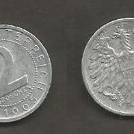 Münze Österreich: 2 Groschen 1965
