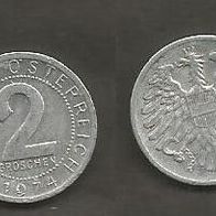 Münze Österreich: 2 Groschen 1974