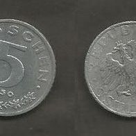 Münze Österreich: 5 Groschen 1950