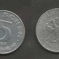 Münze Österreich: 5 Groschen 1953