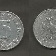 Münze Österreich: 5 Groschen 1957