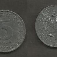 Münze Österreich: 5 Groschen 1964