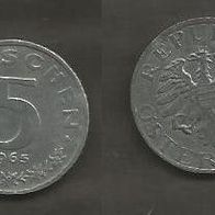 Münze Österreich: 5 Groschen 1965