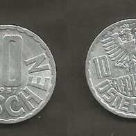 Münze Österreich: 10 Groschen 1957