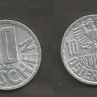 Münze Österreich: 10 Groschen 1965