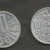 Münze Österreich: 10 Groschen 1967