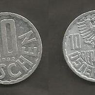 Münze Österreich: 10 Groschen 1982