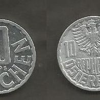 Münze Österreich: 10 Groschen 1995