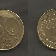 Münze Österreich: 50 Groschen 1976