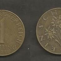 Münze Österreich: 1 Schilling 1971