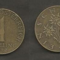 Münze Österreich: 1 Schilling 1972